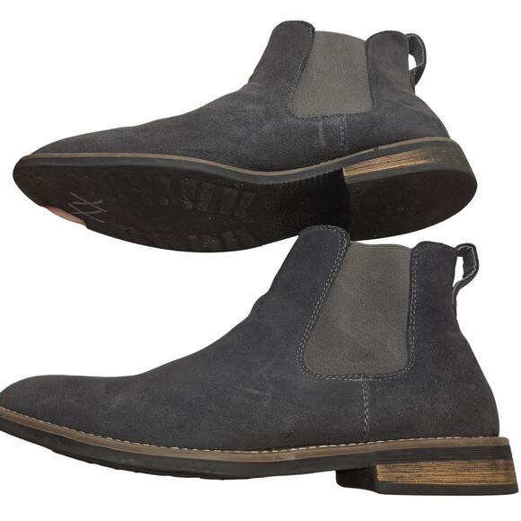 Bruno Marc 11 Men's Chelsea Ankle Boots Charcoal Shoes - Picture 1 of 7